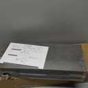 QEEIG Bathroom Floating Shelves for Wall - 15.7" Wall Mounted Shelf Over Toilet Farmhouse Home Decor Display Bookshelf Small 15.7 x 6.7 inch Set of 2, Grey (008-40GY)