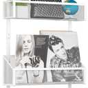 Over The Door Hooks Organizer, Coat Rack Over The Door Storage Hanger Towel Rack, Back of Door Storage Organizer for Bathroom, Bedroom, Kitchen, Office (White 3-Tier)