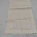 Solino Home Linen Ivory Table Runner 72 Inches Long - 100% Pure Linen Hemstitch Table Runner 14 x 72 Inch for Dresser, Dining and Summer - Classic Hemstitch