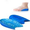 BIGGCOOL Heel Cups for Kids, Lightweight Heel Inserts for Shock Absorbing, Kids Heel Cups for Severs Disease, Heel Spurs, for Kid's with Sensitive Heels (Blue, S:Kid's Size 3-7/Women 4.5-6) (1 Pair - Blue)