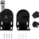 Universal Replacement, mounting Bracket for Indoor/Outdoor Sun Blinds, Roller Shade Connector (Black Cordless Stand) (cordless bracket + 38 mm clutch plug)