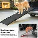 Veehoo Telescoping Large Dog Ramp for Car Truck SUV Pet Ramps 71" L & 20" W