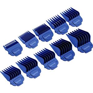 Kaynway for Andis Magnetic Clipper Guards 10PCS, Upgrade Professional Clipper Guard Comb Guides for Andis Master Hair Clippers - 1/16" to 1" (Blue)