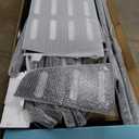 Steel Vertical Long Parts Storage Rack, Lumber Storage Rack 1500 LBS Capacity, Heavy Duty Standing Bar Rack with Safety Chain for Garage Workshop Factory, 4 Bays, Black,