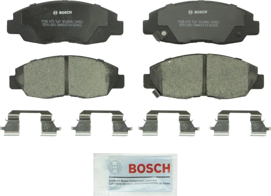 BOSCH BC465A QuietCast Premium Ceramic Disc Brake Pad Set - Compatible with Select Acura EL; Honda Civic; FRONT