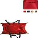 Speedy Neverfull Tote Organizer Insert - Silk Purse Organizer with Zipper, Silky Smooth, 6 Sizes (Slender Medium, Silky Red)