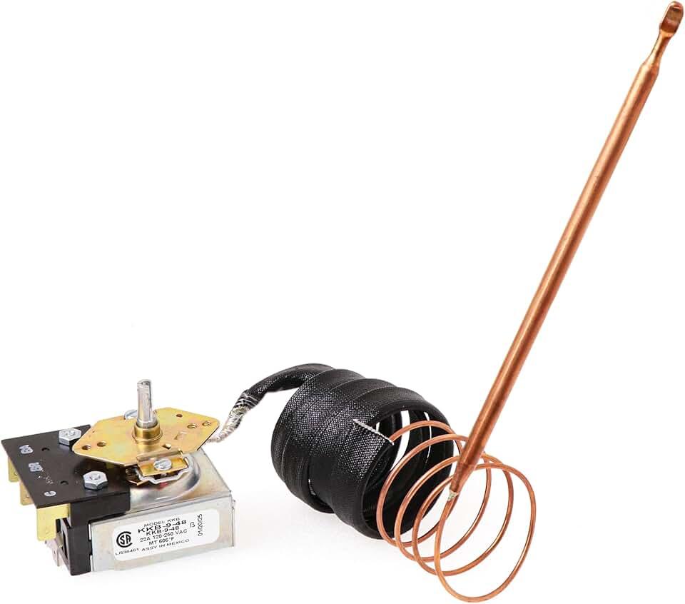 Robertshaw KKB-9-48 PB010036 Thermostat Bake/Broil Part, Oven Thermostat for Viking, Awoco Gas Range Stoves Oven, 22A 120-250 VAC, Max Temp 606°F, CSA Approved