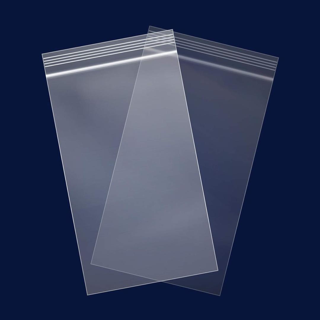 iMailer - 100 Count - 6" x 9" Clear Reclosable Zip Plastic Poly Bags 2 Mil for A7 A8 A9 Cards & Envelopes, Bakery, Cookies, Treats