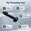 Fly Fishing Magnetic Fly Threader, Fishing Accessory to Easily Rig Small Flies Make Fly Tying Simpler, Works with Most Hooks, tippets, and Fly Style