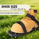 Lawn Aerator Shoes with Adjustable Straps - for Lawn Aeration or as Screed Shoes - Lawn Aerator Shoes as Perfect Aerator Lawn Tool - Medium