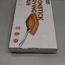 Toutrop Non-Stick Copper Square Frying Pan, 9.5" Chef Skillet with Ceramic Coating, Oven Dishwasher Safe, PFOA-Free, Home Use for All Stoves