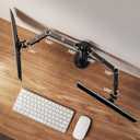 ErGear Dual Monitor Stand, Heavy Duty Adjustable Monitor Desk Mount for 2 Screens up to 32 Inches, Fully Adjustable Height, Tilt, Swivel, Rotate, Supports 17.6 lbs per Monitor Arm, Easy Installation