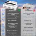13 Inch Laminator Machine with 30 Laminating Sheets, A3 11-in-1 Hot & Cold Thermal Laminator for Teachers, 60S Fast Warm-Up, 450mm/min, Never-Jam Design Laminate for Home, Office, School -White