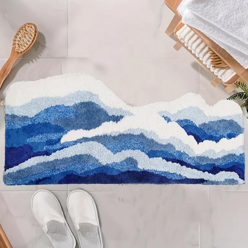 Bathroom Wavy Rug 31×19"