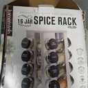 Kamenstein Heritage 16 Jar Countertop Revolving Spice Rack with Free Spice Refills for 5 Year