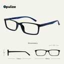 OPULIZE SEE Reading Glasses with Blue Light Blocking for Women and Men, Narrow Frame, Spring Hinges, Computer Gaming Glasses, Black,Brown,Blue +3 (Pack of 3)