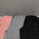 LessonZoo 3 Pack Girls' Sweatpants Wide Leg Drawstring Cargo Kids Joggers Open Bottom Loose Teen Pants with Pockets Sports (Large, Coral Pink, Light Gray, Black)