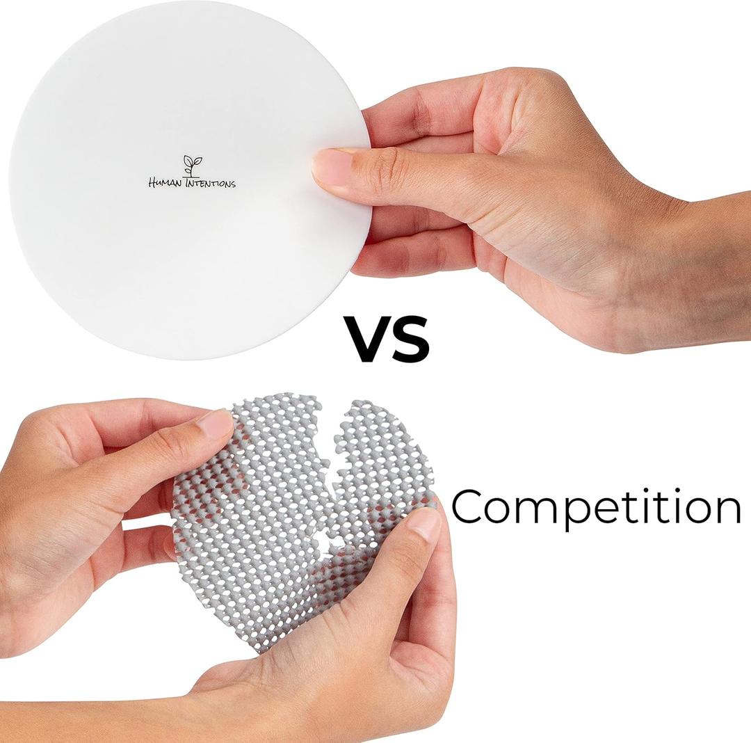 Human Intentions Jar Opener (3PK) - Rubber Jar Gripper for Weak Hands - Bottle Opener for Arthritic Hands - Jar/Lid Opener Gripper Pad - Non Tear - Coaster - Trivet