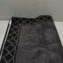 BEQHAUSE Door Mat Dirt Trapper Non Slip Entryway Rugs Absorbent Welcome Mat Low Profile Washable Front Door Mat for Muddy Paws,Entrance,Hallway, 24" x 36",Black