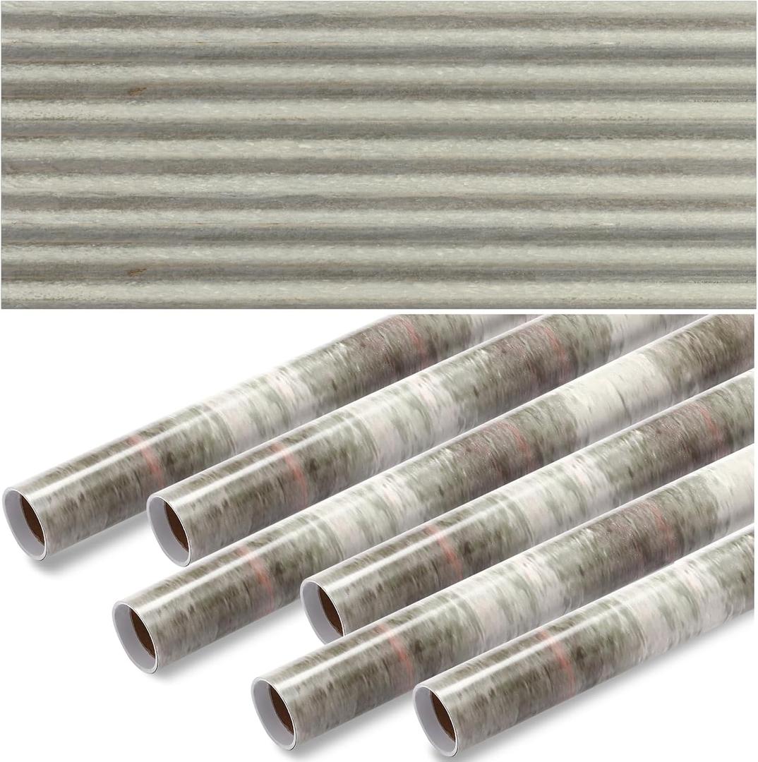 Skyygemm 6 Rolls Wood Bulletin Board Paper Fade Resistant Wooden Bulletin Board Paper Roll Bulk for Kids Classroom Teacher Art Decor Drawing Craft Painting(4 x 12 ft,Corrugated)