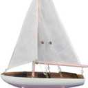 Handcrafted Nautical Decor It Floats 12" - Pink Floating Sailboat - Floating Sail Boat - Decorative Boat