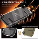 GLDRAM Carrying Case for Nintendo Switch 2 (2025), Portable Accessories Kit with Black Travel Storage Bag, Clear Protective Skin Cover, 6 Slots Game Card Holder, Screen Protector & 8 Thumb Grips