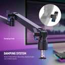 NEEWER Low Profile Mic Arm Desk Stand Mount with Damping, 360 Swivel Articulating Boom Arms with Heighten Pole & Cable Management Channels for Microphone Podcast Gaming Streaming Zoom Calls, MST002