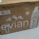 Evian Natural Spring Water, 1 L bottle, 12 pack (EXP 10/24/27)