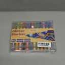 WePaint 45 Colors Glitter Markers, 21 Pack Dual Tip Glitter Brush Pens, Shimmer Pens Water-based Ink, Glitter Paint Pens for Adults DIY Crafts, Card Making, Coloring Books, Writing, Scrapbooking