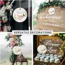 2 x Wedding Gifts for Couples 2025 - The Year We Got Married Ceramic Ornaments, Future Mr and Mrs Gift Ideas 2025, 1st Bridal Shower Ornaments for Bride, Bride to Be, Just Married Presents for Women