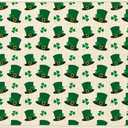MATIRUG St Patrick Hat Door Mat, 16"x24", Shamrock Clover Farmhouse Front Doormat Indoor Entry, Dirt Trapper Absorbent Washable Nonslip Funny Entryway Rug for Indoor Outside Backdoor Lucky Decoration