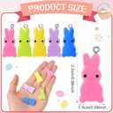 Gerrii 60 Pcs Easter Bunny Charms Pendants Bunny Resin Enamel Jewelry Pendants He Is Risen Rabbit Charms for Easter Spring Jewelry Making Earring Necklace Bracelet Making DIY Crafts Accessories