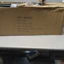 JOIN IRON Folding Dining Chair Set of 2, Rustic Brown Wood Seat with Metal Frame, Foldable Kitchen Chairs, No Assembly Required, Space Saving Chairs for Small Apartment and Dining Room (Black)