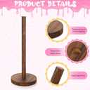 4 PCS Farmhouse Donut Stand for Dessert Table Donut Wooden Stand Bagel Stands Holder Doughnut Stands 10in Long for Wedding Birthday Parties Decorations Supplies, Reusable