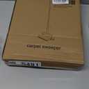 Carpet Sweeper Manual Push with Horsehair Brush, Electrostatic Floor Roller Sweeper Broom Non Electric for Pet Hair, Rug (Yellow)