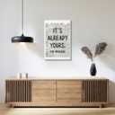 Black And White Retro Newspaper Wall Art Trendy Inspirational Universe Quote Poster It'S Already Yours Positive Affirmation Print Preppy Aesthetic Room Apartment Bedroom Decor 16x24inch Unframed