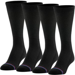 MediPEDS Men's 8 Pack Diabetic Crew Socks with Non-Binding Top (L)