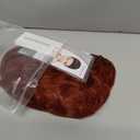 GNIMEGIL Synthetic Hair Auburn Wig With Bangs Womens Short Wigs Natural Curly Hairstyle Mommy Wigs Old Lady Costume Halloween Seniors Woman Red Shades Brown Wig