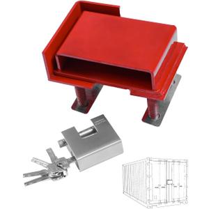 Upgrate Shipping Container Lock Box Bolt On Heavy Duty Shipping Container Accessories with Padlock & 5 Keys Shipping Container Door Lock Cover Cargo Safety V2.0