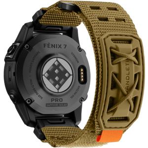 Bandletic Compatible with Garmin Approach S70 47mm S62 S60 Watch Band - 22mm Quick Fit Replacement Nylon Strap for Fenix 8 47mm 7 6 Pro/5 Plus/Instinct 3 E 45mm 2 /Forerunner 970/965/955/945/Epix