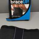 BraceUP Back Brace for Men and Women Lower Back - Breathable Waist Lumbar Support Belt for Sciatica, Herniated Disc, Scoliosis Back Pain Relief, with Dual Adjustable Straps (L/XL 35-43 In)