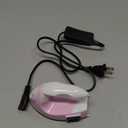 Honoson Mini Craft Iron Mini Heat Press Small Portable Tiny Iron with Charging Base Accessories for Fuse Beads Patch DIY Shoes T-shirts Heat Transfer Vinyl Projects(Light Pink)