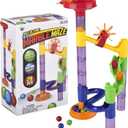 29 Pieces Marble Run Building Toys for Kids - STEM Science Kit Toys for Boys and Girls, Great Educational Toys for 3+ Year Old, Ideal as Birthday Gifts, Surprise Gift (29-Piece)