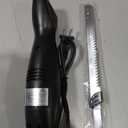 COOK WITH COLOR Electric Knife, 100W Power, Dual Stainless Steel Blades for Precise Cutting, Ergonomic Handle, Low Noise and Vibration, Ideal for Bread, Meat, and Vegetables, Black