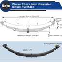 Trailer Leaf Spring, 4 Leaf 2000lb, 26"L, 1.75" W, 4.25" Arch FWN 791-1060