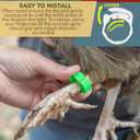 100 Pcs Adjustable Chicken Leg Bands - 5 Colors Numbered 16mm-20mm Chicken Tags for Legs -Poultry Leg Bands for Chickens Ducks and Goose