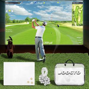 Golf Impact Screen for Indoor/Outdoor, Golf Impact Screen with 28-32 Upgraded Grommets, Self-Restoration Crease Fabric,4mm Thicker Impact Screen with Storage Bag  (10 FT x 8.5 FT (120*102inch))