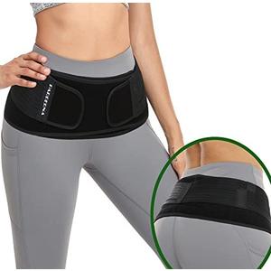 Sacroiliac SI Hip Belt for Women Men SI Joint Hip Belt Lower Back Support Brace Hip Braces for Hip Pain Pelvic Support Belt Adjustable Sciatica Pelvis Lumbar Pain Relief Trochanter