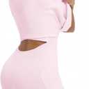 Topcloset Tennis Dress for Women with Shorts Athletic Golf Active Workout Dress with Pockets Easy Peasy Shorts (Pink, S)