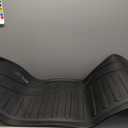 SMARTLINER All Weather Custom Fit Cargo Trunk Liner Floor Mat Behind 3rd Row Black for 2015-2021 Kia Sedona